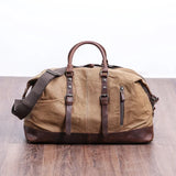 Odisea Rústica: Maleta de Viaje Duffel de Lona Encerada