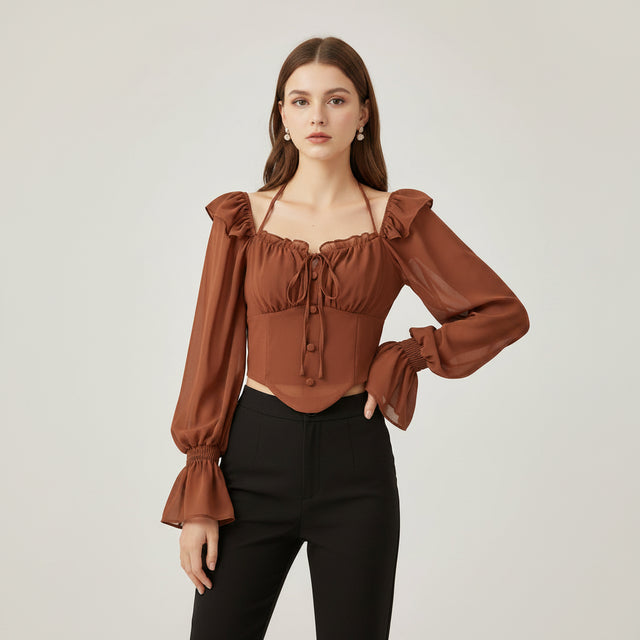 https://ae01.alicdn.com/kf/Sf6d013e0d30b4bf2a64b7c4f766303f8i/White-Blouses-Women-Aesthetic-Solid-All-match-Vintage-Casual-Ladies-Tops-Slim-Schoolgirls-Spring-Bandage-Lantern.jpg
