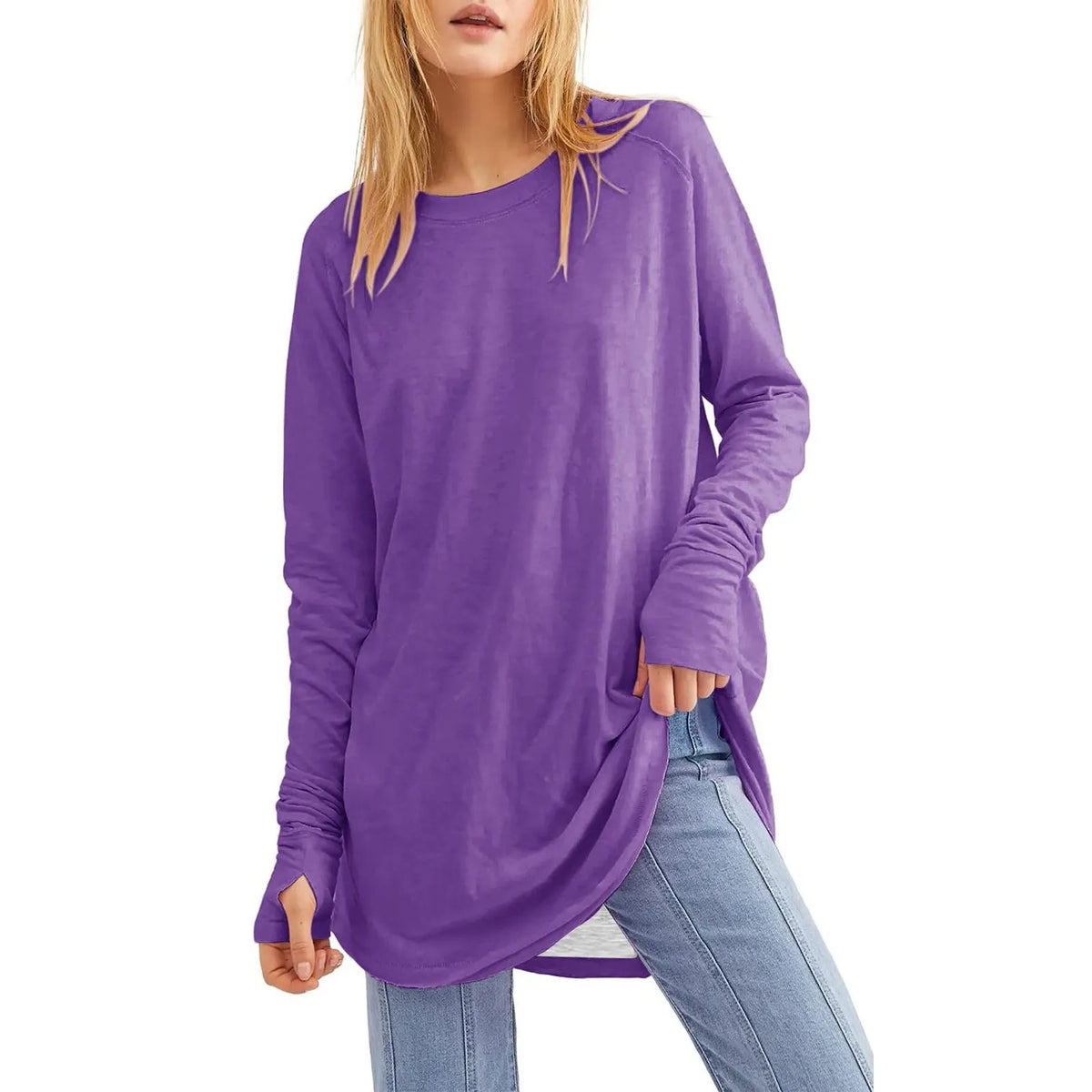 https://ae01.alicdn.com/kf/S181346d9ca66487c942cafbb07c90ac7u/Women-s-Solid-Round-Neck-Loose-Long-Sleeve-Medium-Length-Leaky-Thumb-T-shirt-Top.jpg