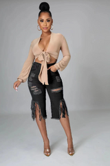 Pantalones vaqueros medianos para mujer