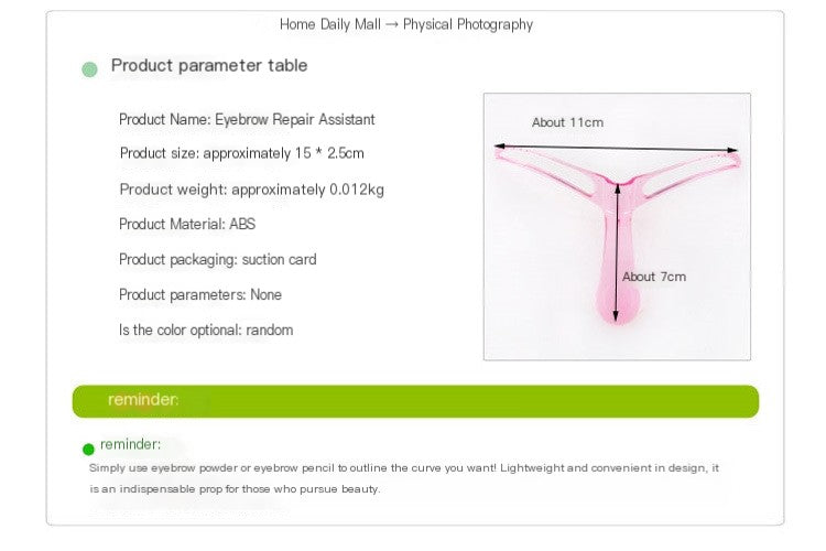 Plantilla para cejas perfectas