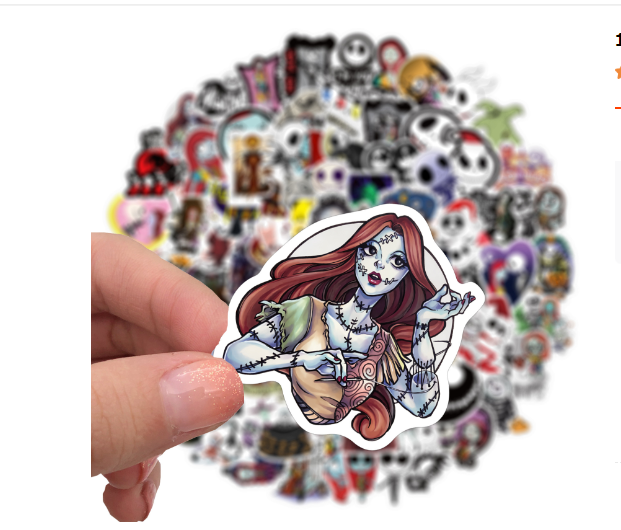 Pack de Stickers Tim Burton Diseño 2