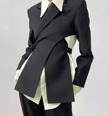 Traje de dos piezas que ajusta la cintura