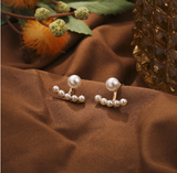 Aretes de Perlas "Paris" (Estilo Geométrico) de Aleación Elegante