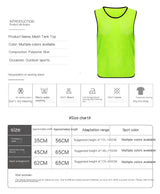 Chaleco deportivo de entrenamiento unisex para fútbol y básquet, transpirable y personalizable