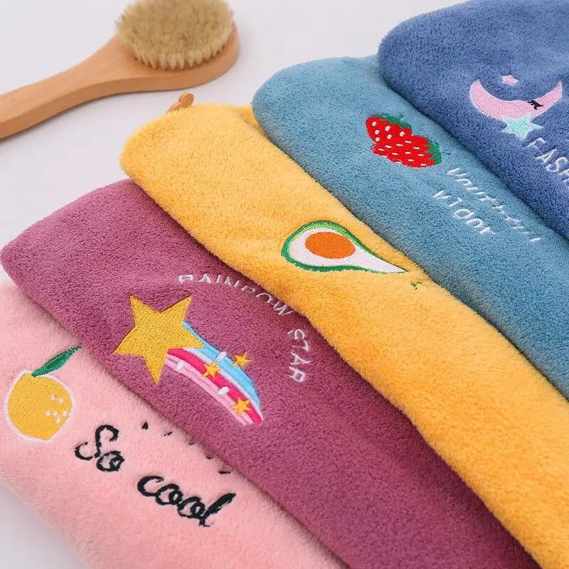 Toalla tipo turbante para cabello de secado rápido