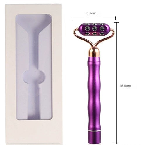 Rodillo facial eléctrico con masaje vibratorio