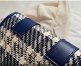 VÉLIDOR: Bolso Messenger Plaid Premium