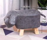 Banco Infantil de Madera con Diseño de Animal