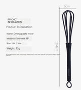 Set profesional para teñir cabello: crema, pincel y mezclador plástico