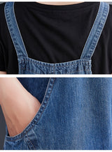 Mono de mezclilla lavada Real Shot para mujer