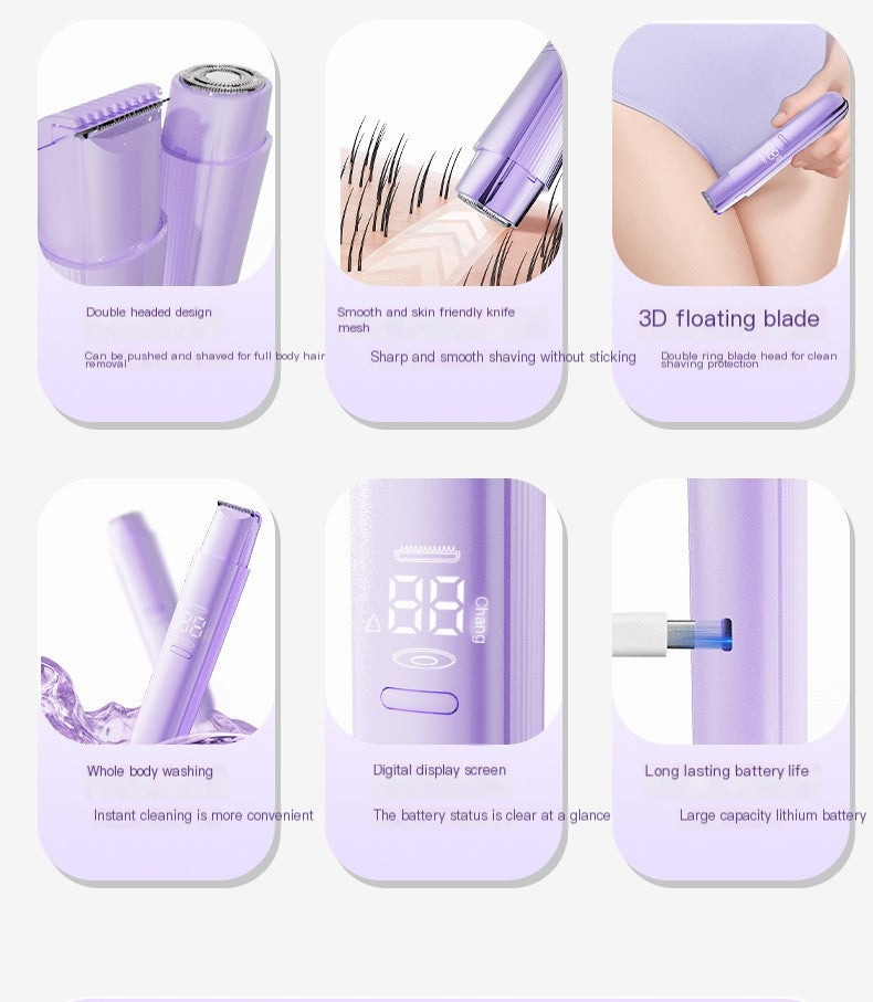 Rasuradora doble cabeza para mujer