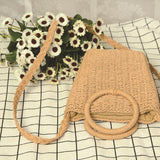 Ravello: Bolso de Rafia Trenzado Premium