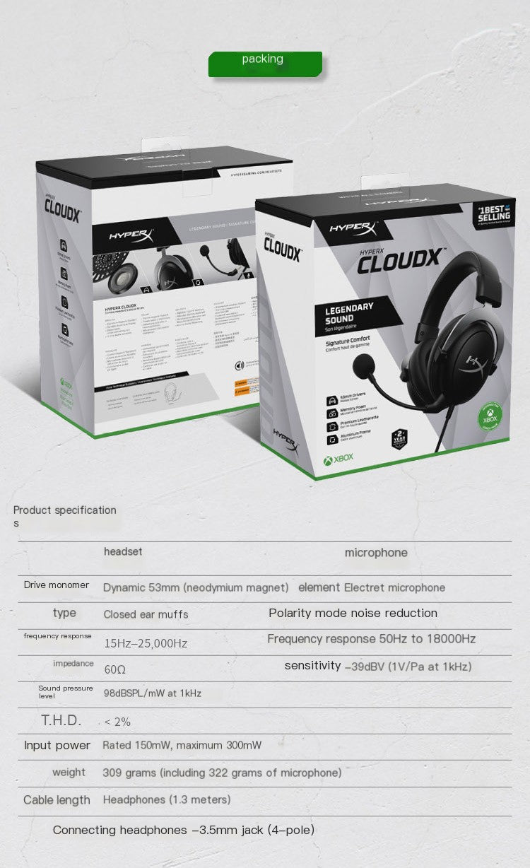 Audífonos gamer con micrófono para Xbox y PC