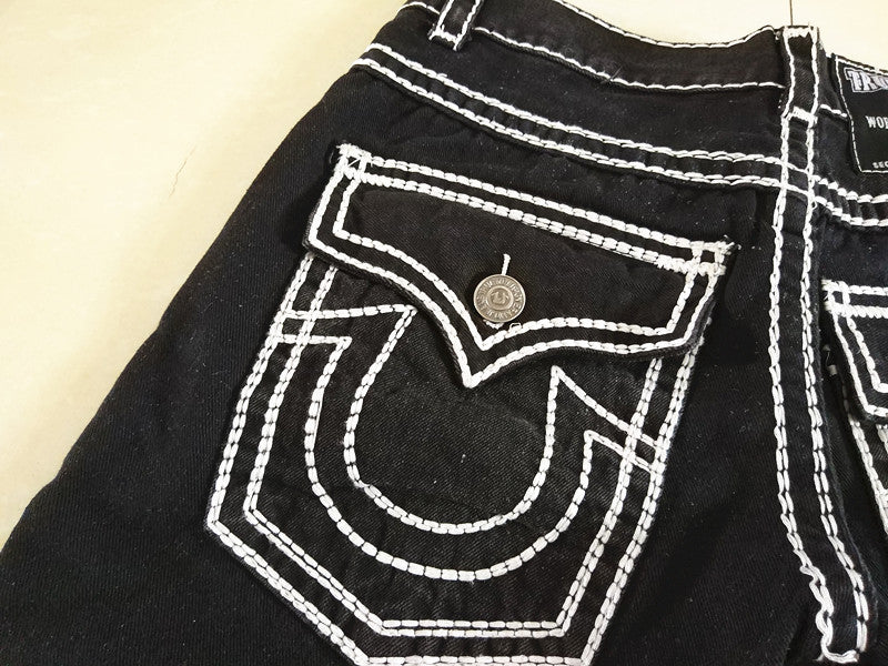 Vaqueros blancos de corte grueso de Trendy Rock para hombre