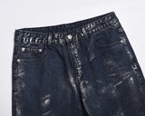 Vaqueros negros rotos con efecto lavado de High Street