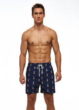 VADEN: Short de Baño Striped & Floral Quick-Dry