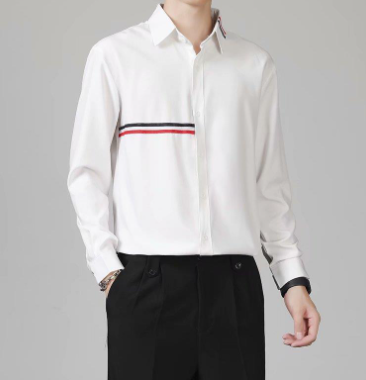 KALYX: Camisa de Rayas Coloridas Slim Fit para Hombre