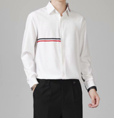 KALYX: Camisa de Rayas Coloridas Slim Fit para Hombre
