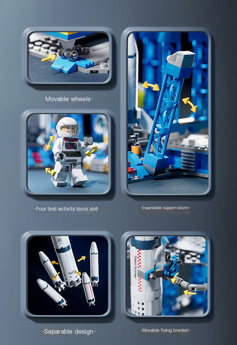 Estaciones aeroespaciales: bloques de construcción y regalos