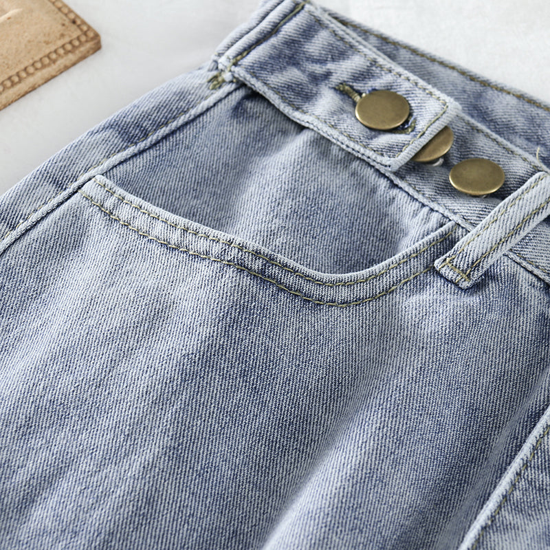 VALEN: Jeans de Silueta Relajada High-Waist