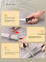 Afilador de cuchillos de diamante, acero de afilar, superficie curva para cuchillos, tijeras, piedra de afilar, herramienta de cocina