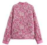 Chaqueta de algodón estampada