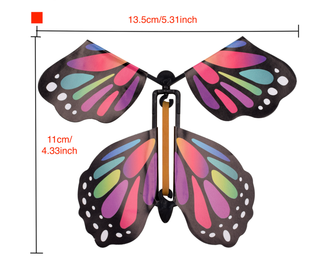 Caja de regalo navideña creativa con forma de explosión, hecha a mano con mariposa mágica voladora, para San Valentín.