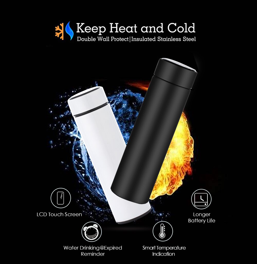 Botella Térmica con Pantalla de Temperatura LED