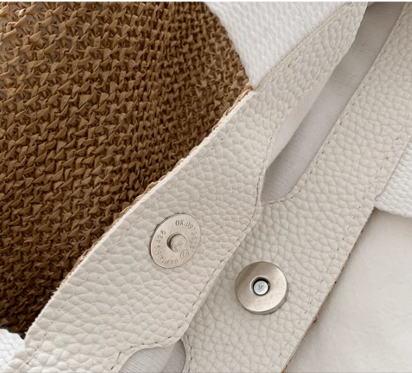 Bolsa Bohemia de Rattan Tejida