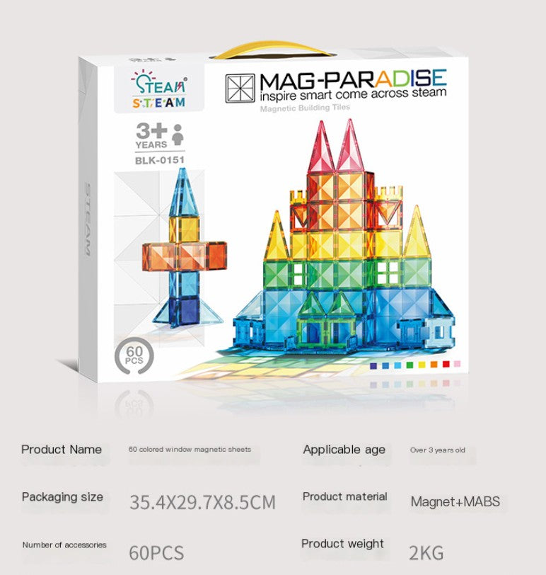 Azulejos magnéticos Montessori para niños pequeños: ¡Fomentan la creatividad y las habilidades STEM!